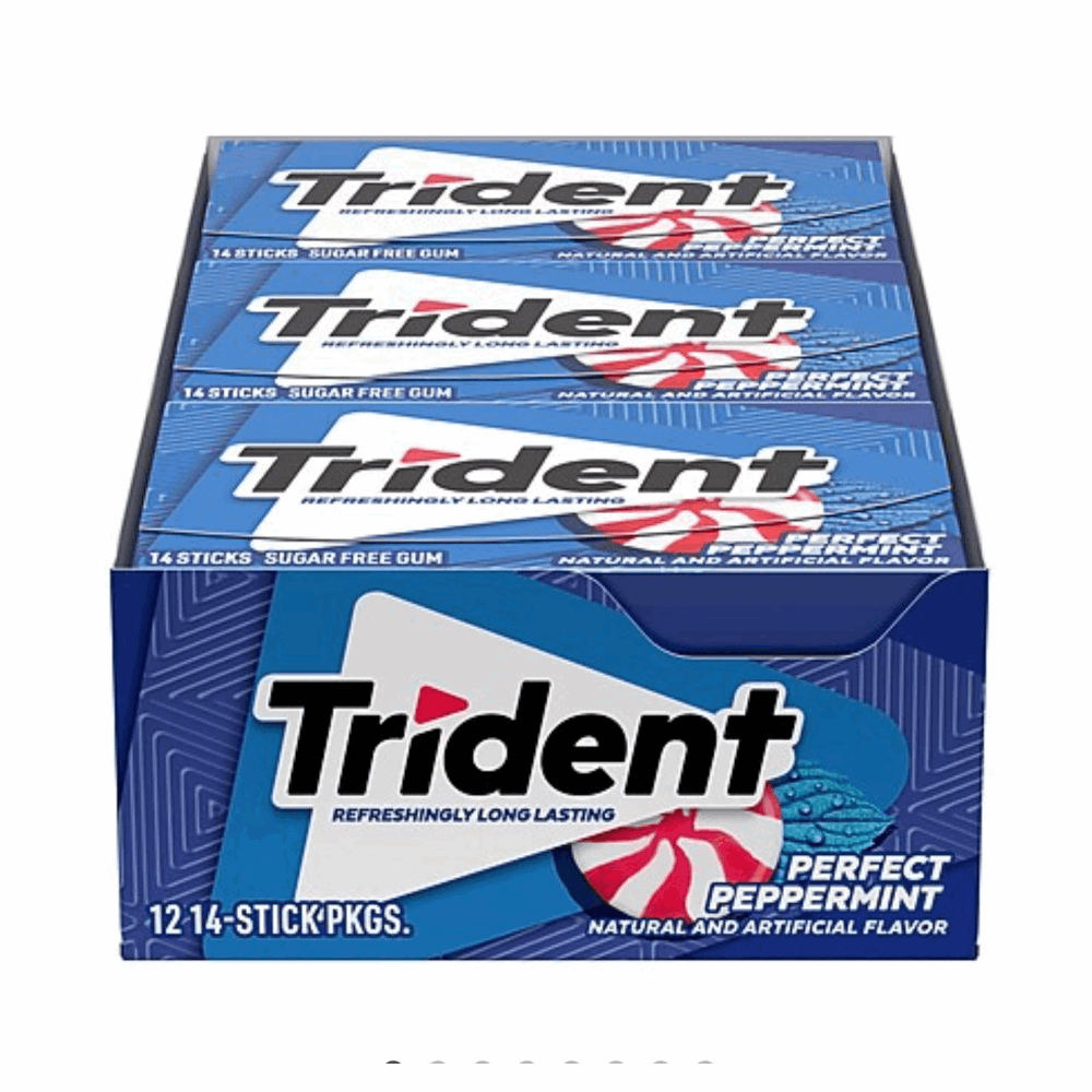 GUM TRIDENT GUM PERFECT PEPPERMINT 12 CT