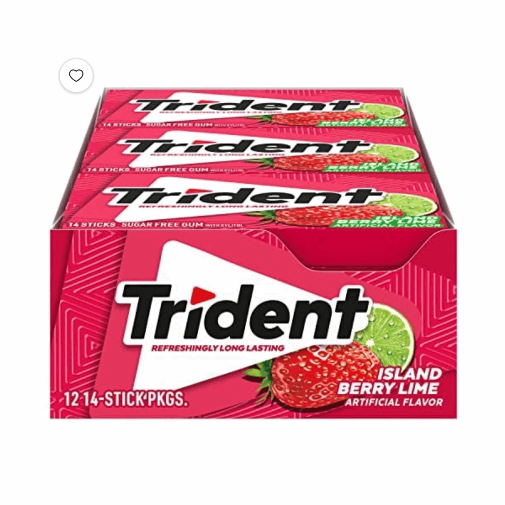 GUM TRIDENT GUM ISLAND BERRY 12 CT