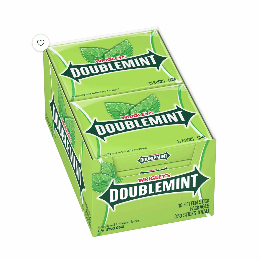 GUM DOUBLEMINT SLIM PACK 10 CT