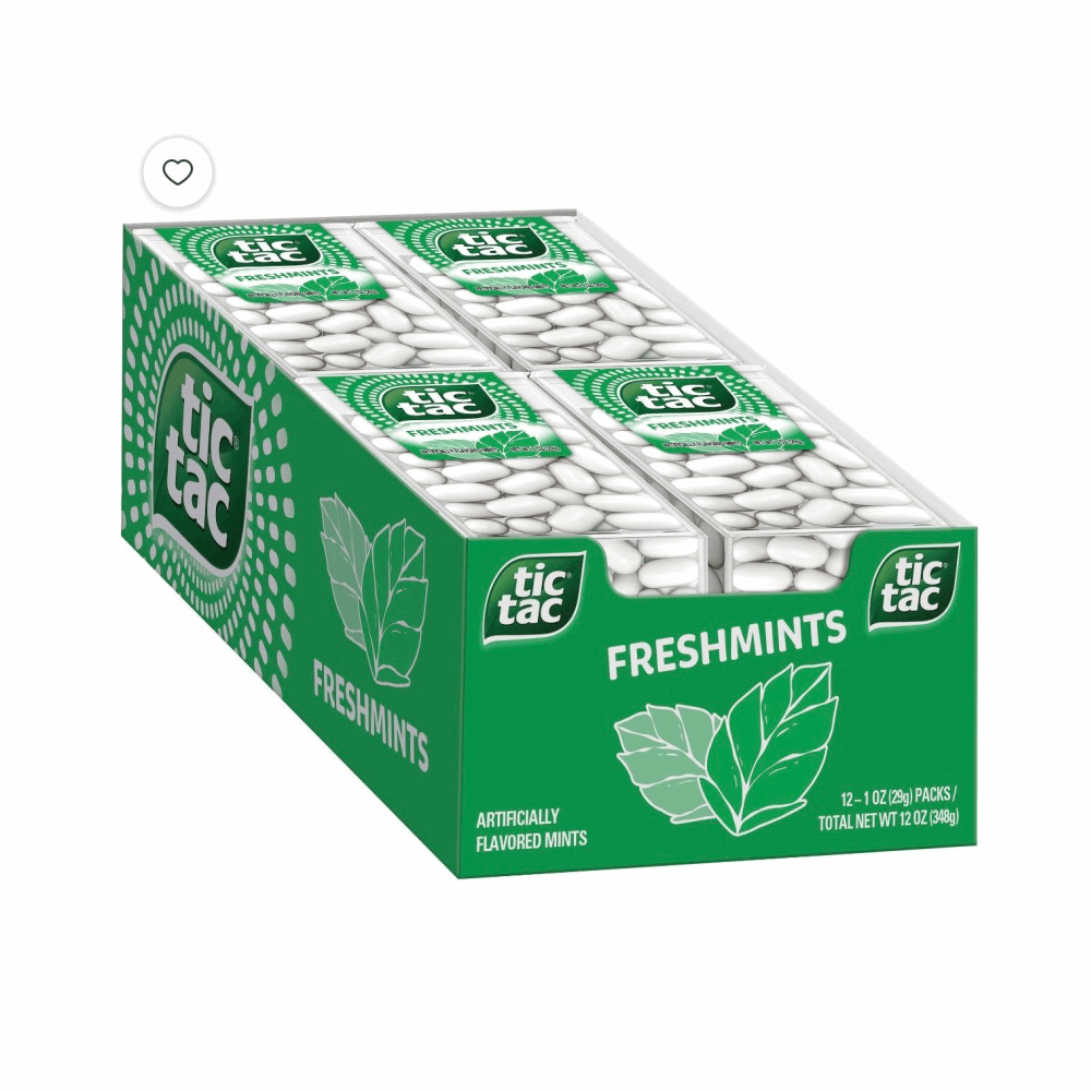 HARD CANDY TIC TAC WHITE 12 CT