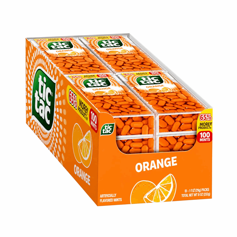 HARD CANDY TIC TAC ORANGE 12 CT