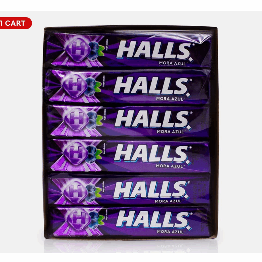 HARD CANDY HALLS BLUEBERRY 20 CT