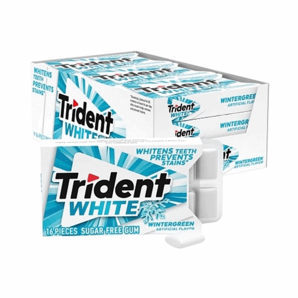 GUM TRIDENT WHITE GUM WINTRGREEN 9 CT