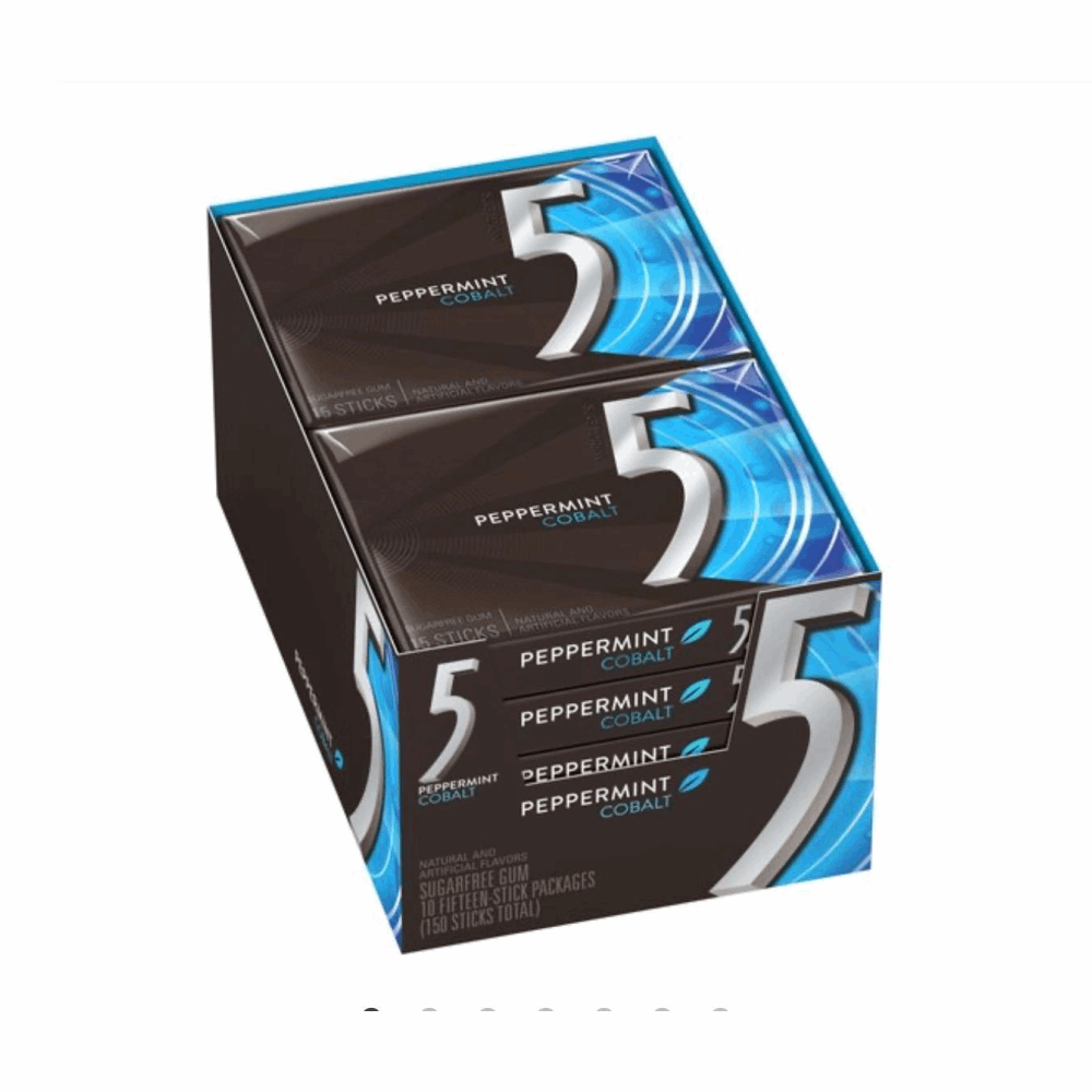 GUM 5 GUM PEPPERMINT 10 CT