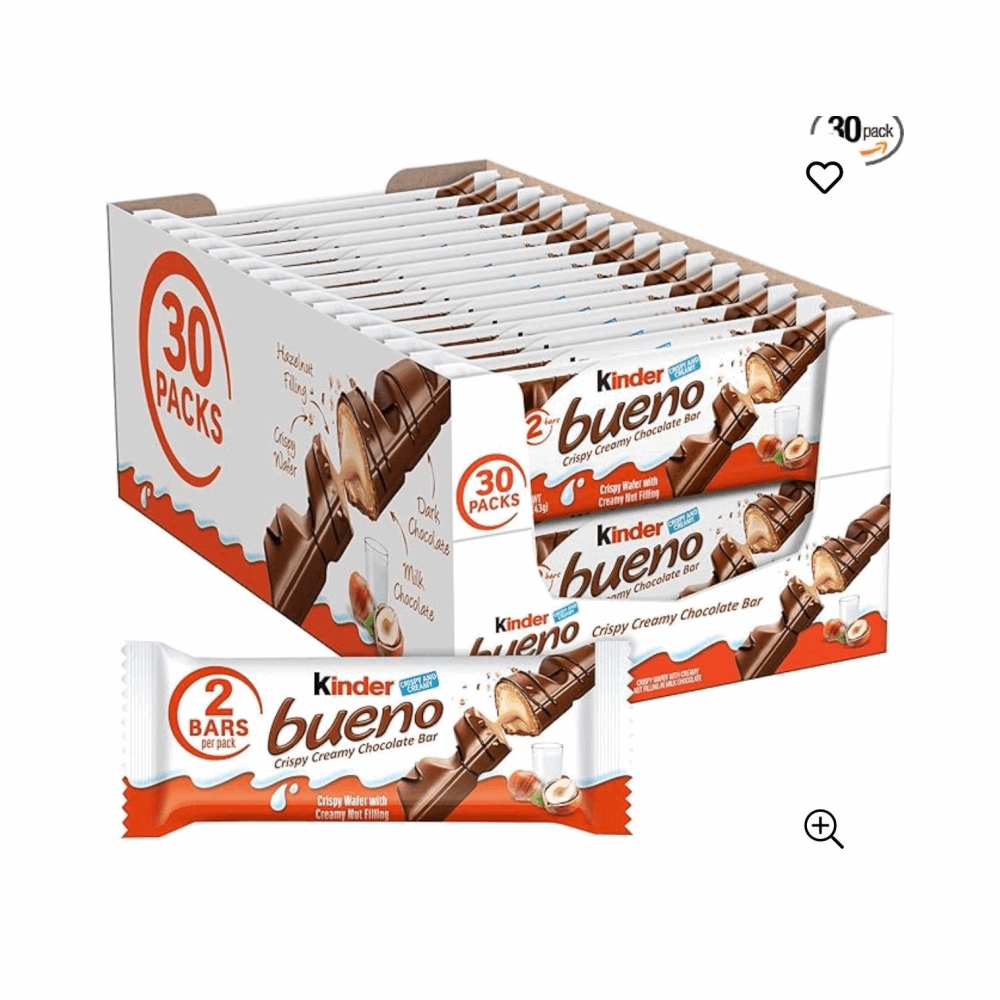 CHOCOLATE KINDER BUENO CHOCOLATE 30 CT
