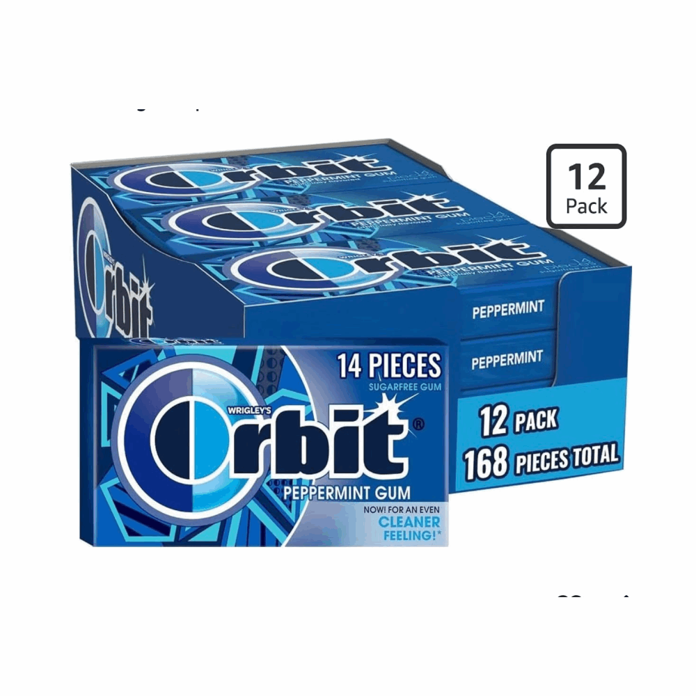 GUM ORBIT GUM PEPPERMINT 12 CT