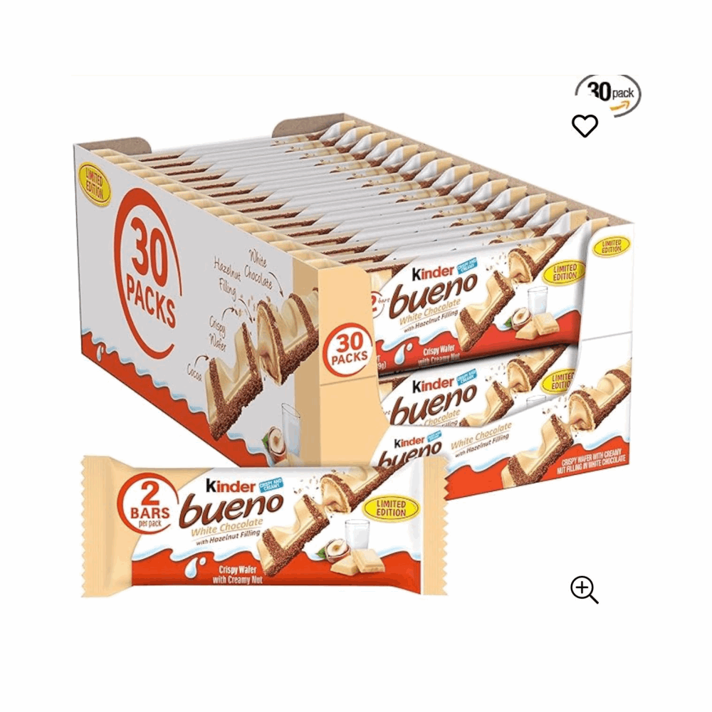CHOCOLATE KINDER BUENO WHITE 30 CT
