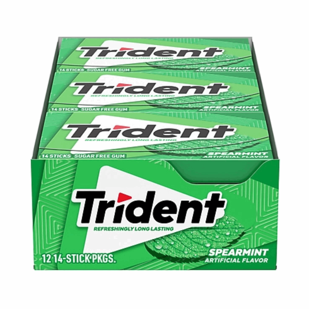 GUM TRIDENT GUM SPEARMINT 12 CT