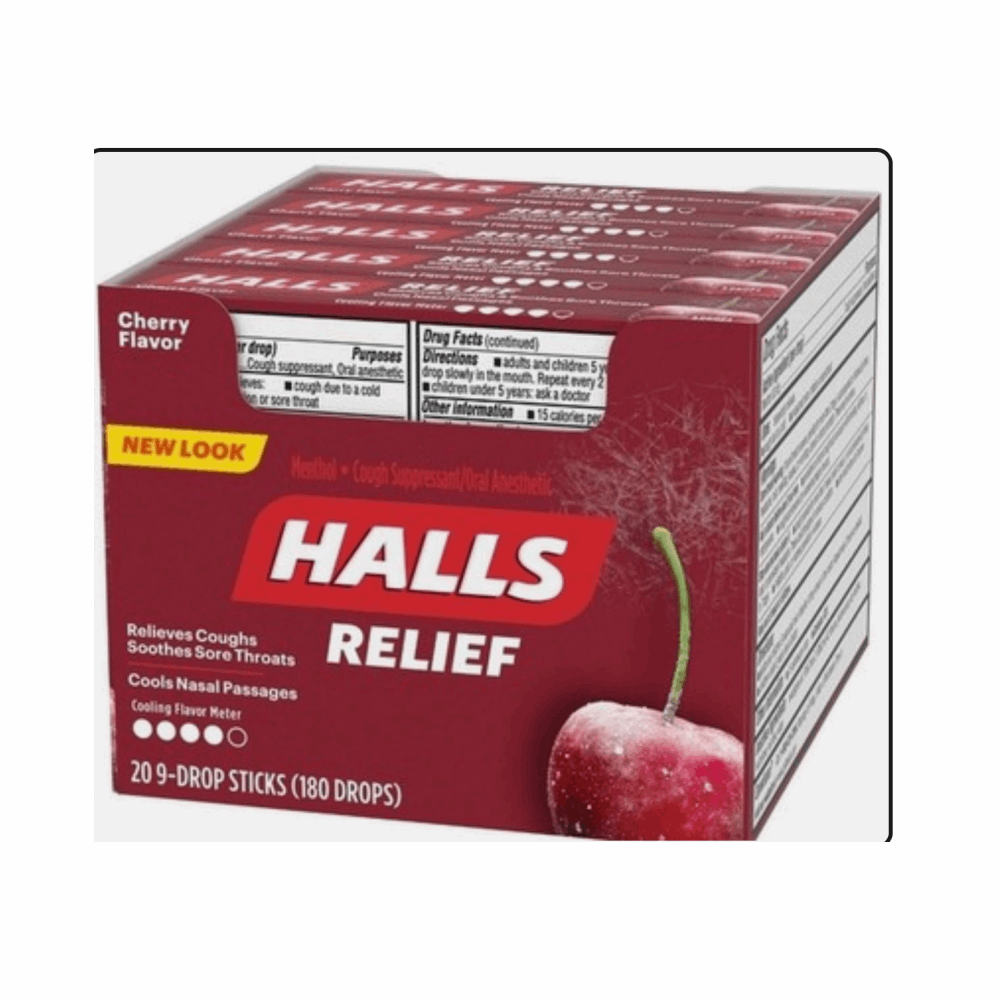 HARD CANDY HALLS CHERRY 20 CT