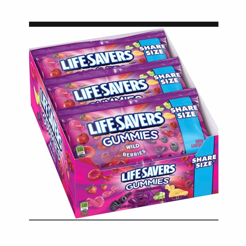 GUMMY LIFE SAVER WILDBERRY 15 CT