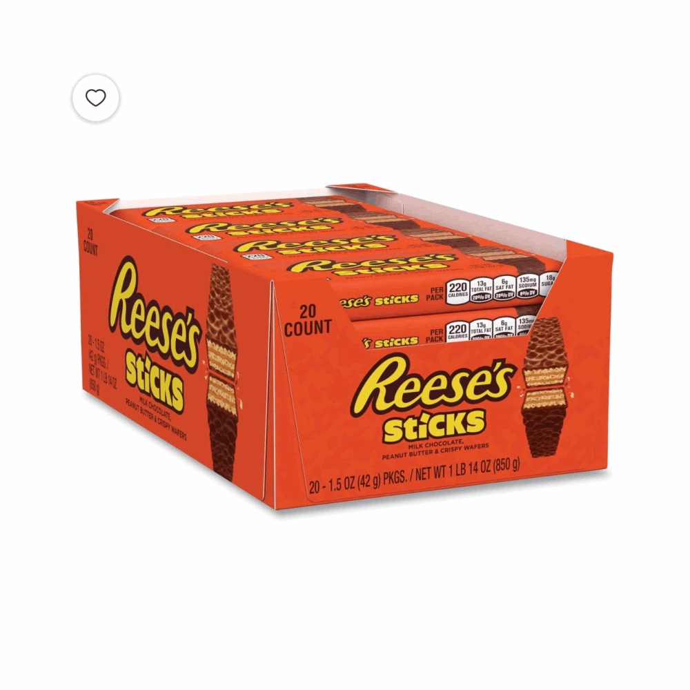 CHOCOLATE REESE'S STICKS 20 CT