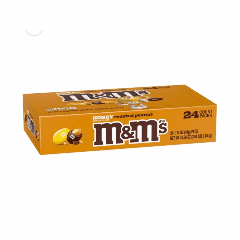 CHOCOLATE M&amp;M HONEY ROASTED 24 CT