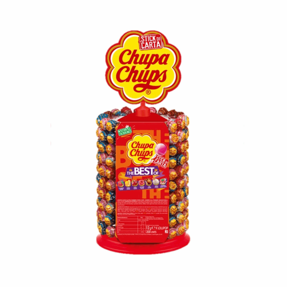 HARD CANDY CHUPA CHUPS DISPLAY 200 CT
