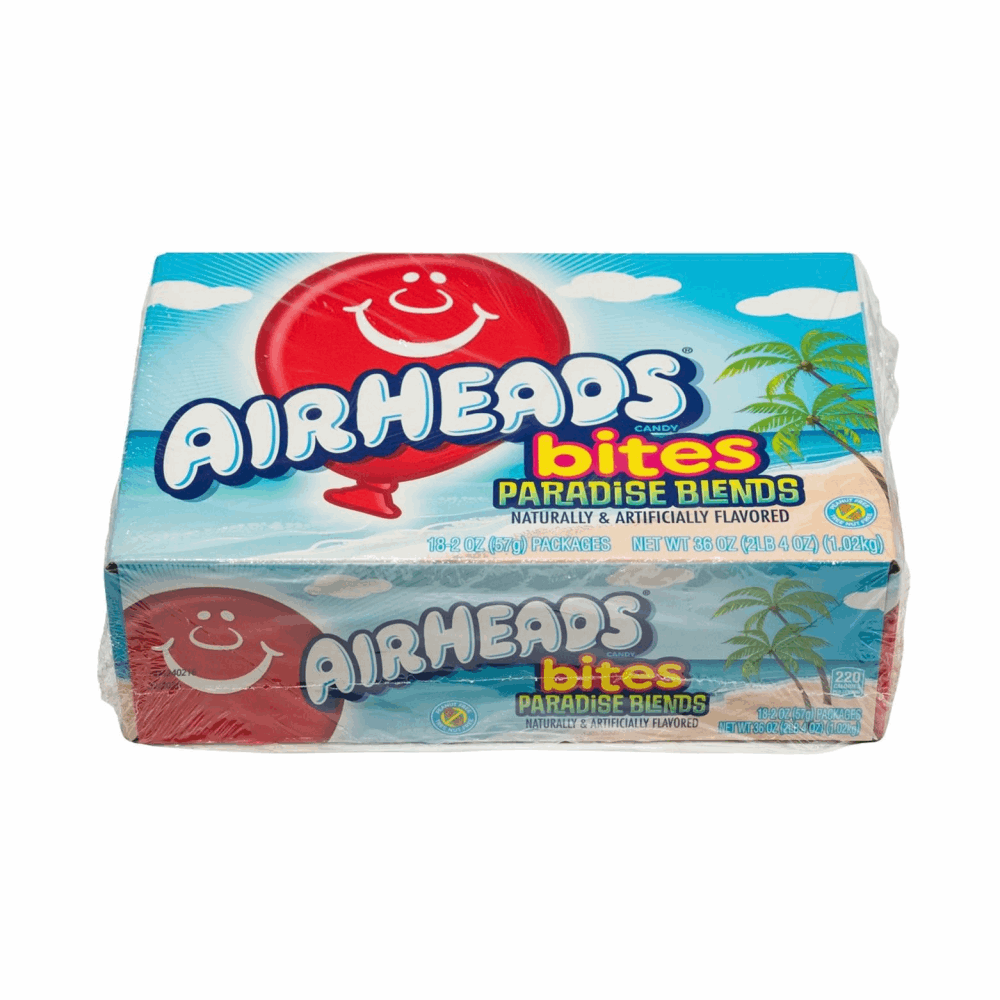 GUMMY AIRHEADS BITES PARADISE 18 CT