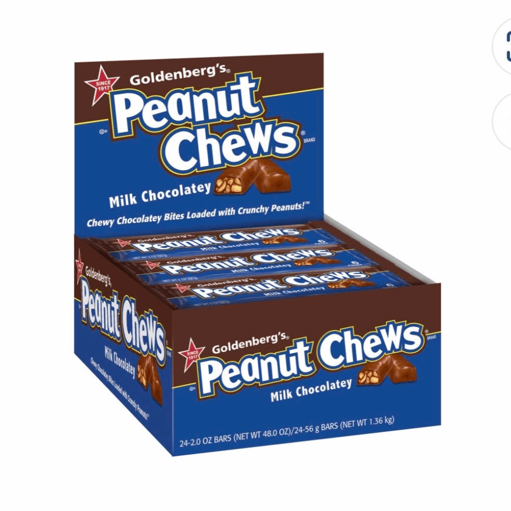 CHOCOLATE PEANUT CHEWS MILK CHOCOLATE 24 CT
