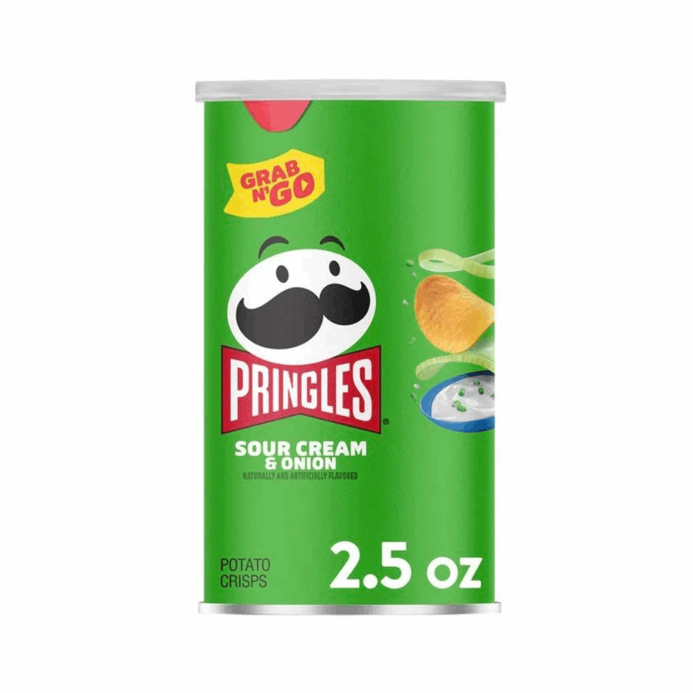 SNACKS PRINGLES MEDIUM SOUR CREAM 12 CT