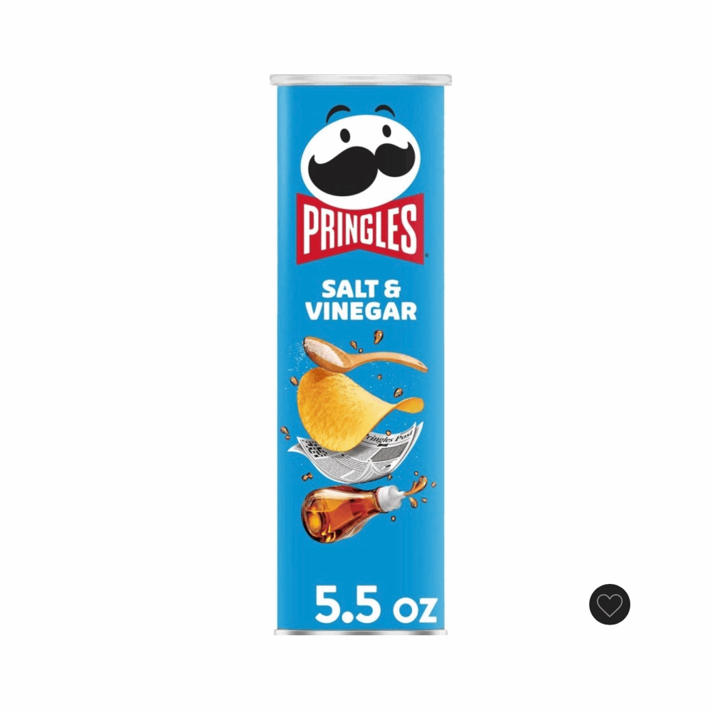 SNACKS PRINGLES LARGE SALT &amp; VINEGAR 14 CT