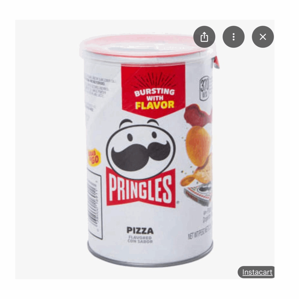 SNACKS PRINGLES MEDIUM PIZZA 12 CT