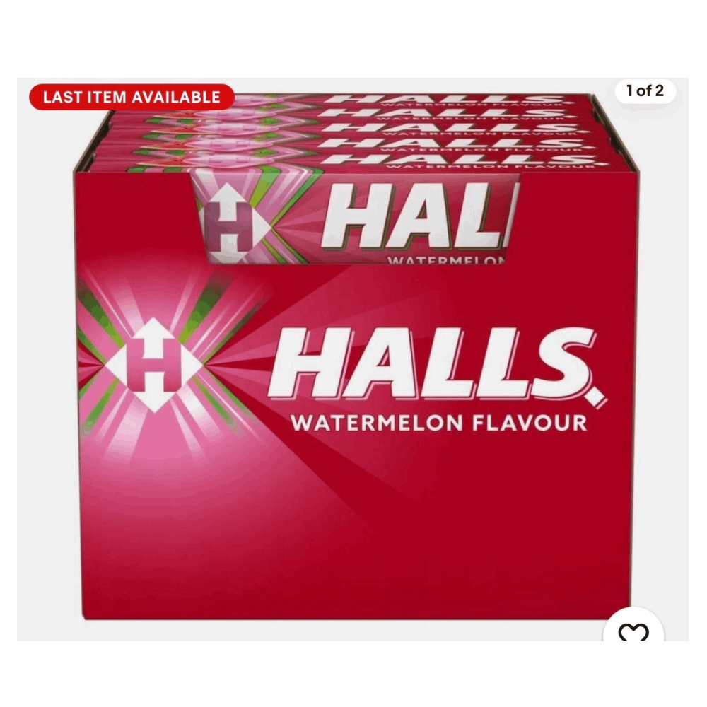 HARD CANDY HALLS WATERMELON 20 CT