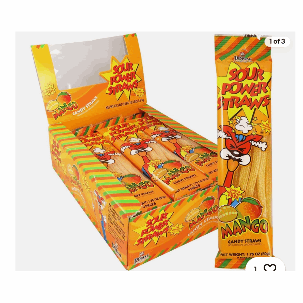 GUMMY SOUR POWER MANGO 24 CT