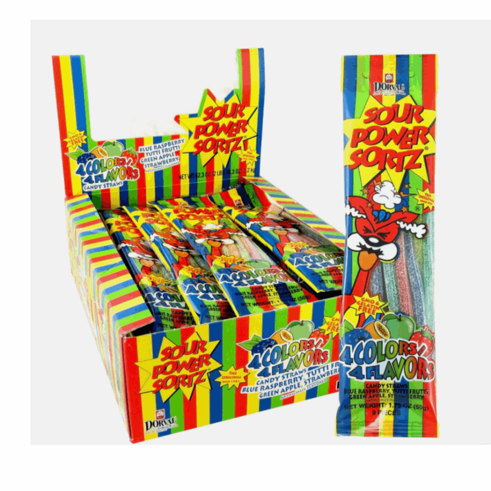 GUMMY SOUR POWER 4 COLORS 24 CT