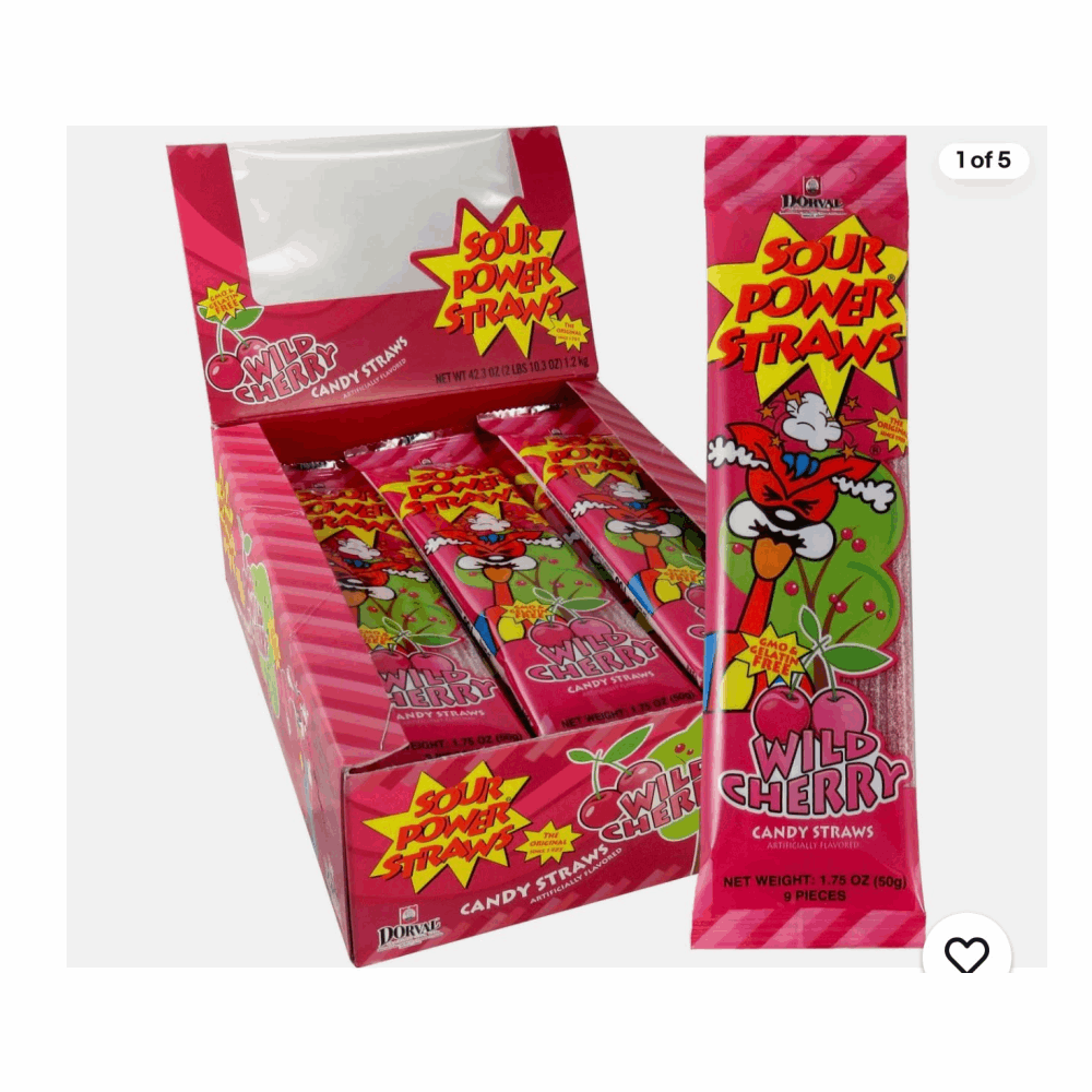 GUMMY SOUR POWER WILD CHERRY 24 CT