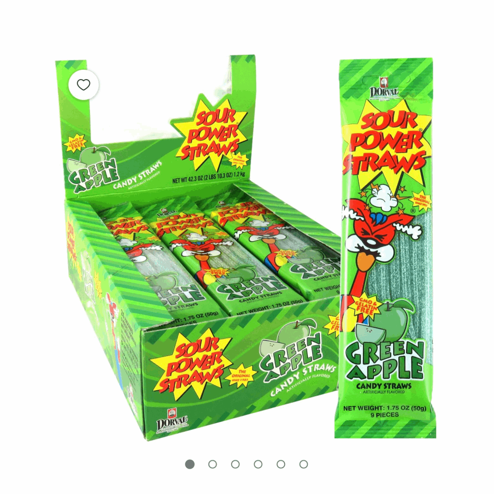 GUMMY SOUR POWER GREEN APPLE 24 CT