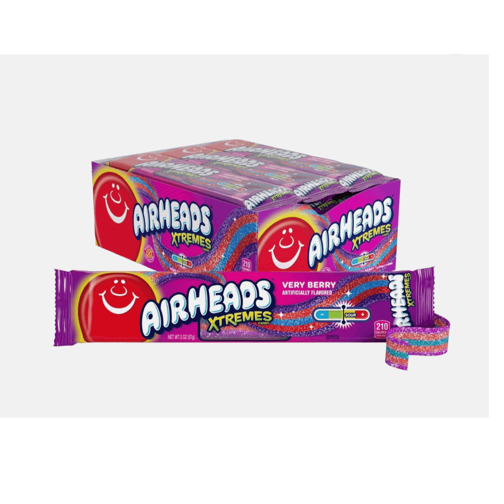 GUMMY AIRHEADS XTREME VERY BERRY 18 CT