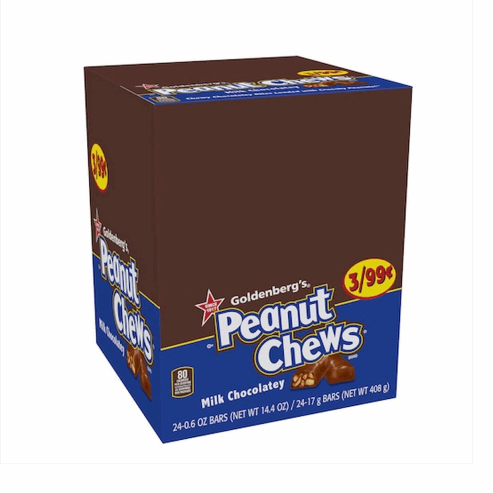 CHOCOLATE PEANUT CHEWS MILK 3/99C 24 CT