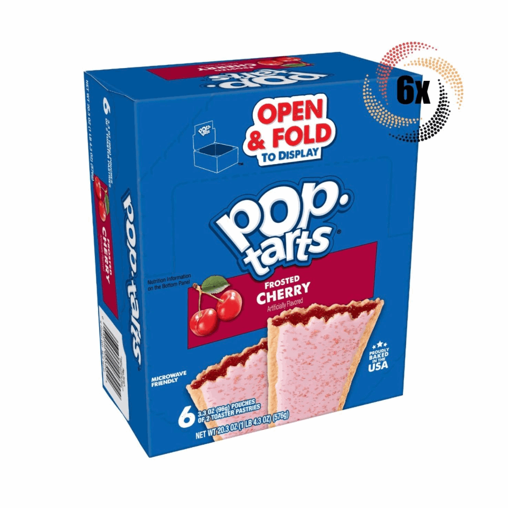 COOKIES POP TARTS CHERRY 6 CT