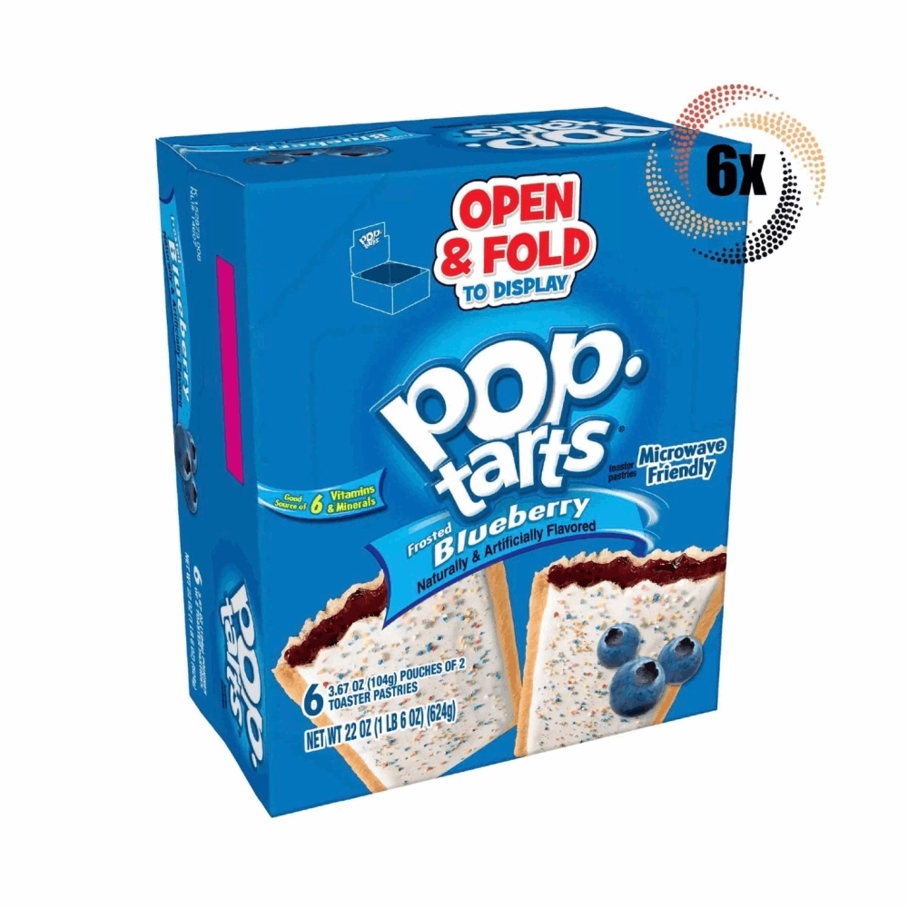 COOKIES POP TARTS BLUEBERRY 6 CT