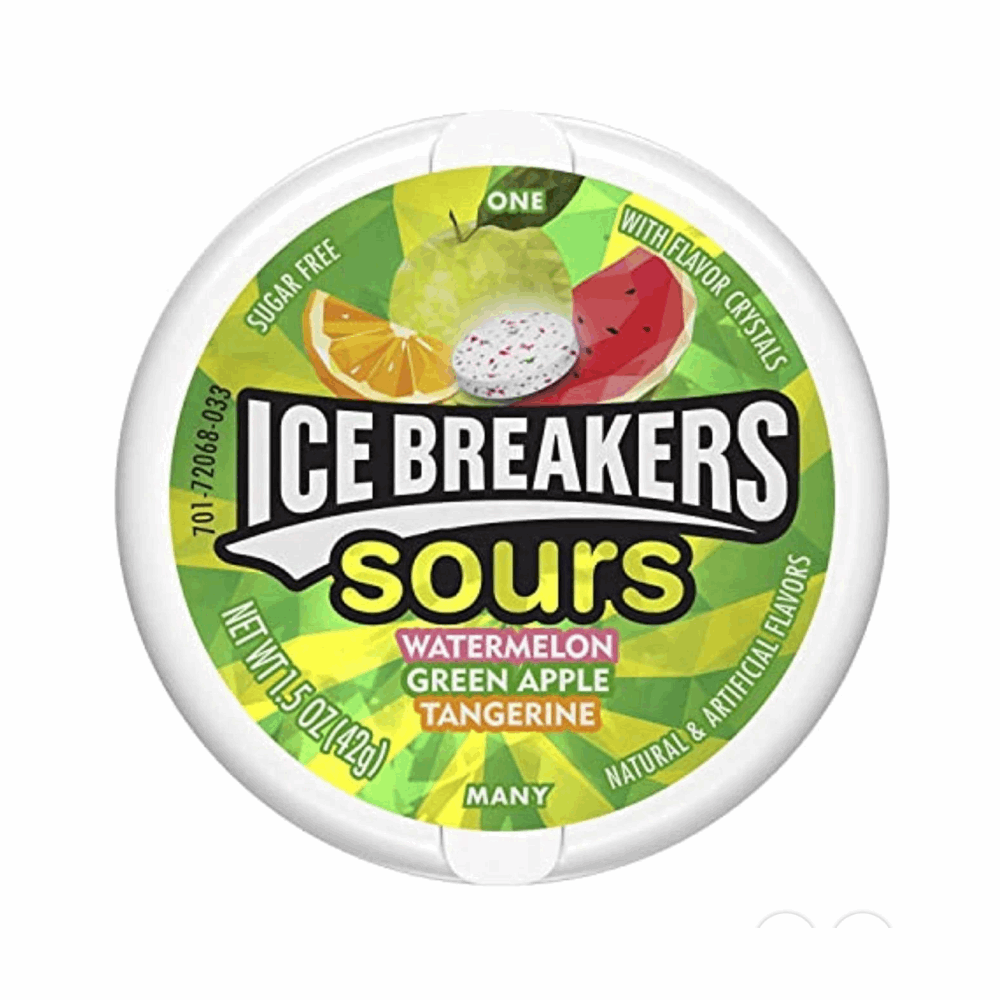 HARD CANDY ICE BREAKERS GREEN APPLE 8 CT