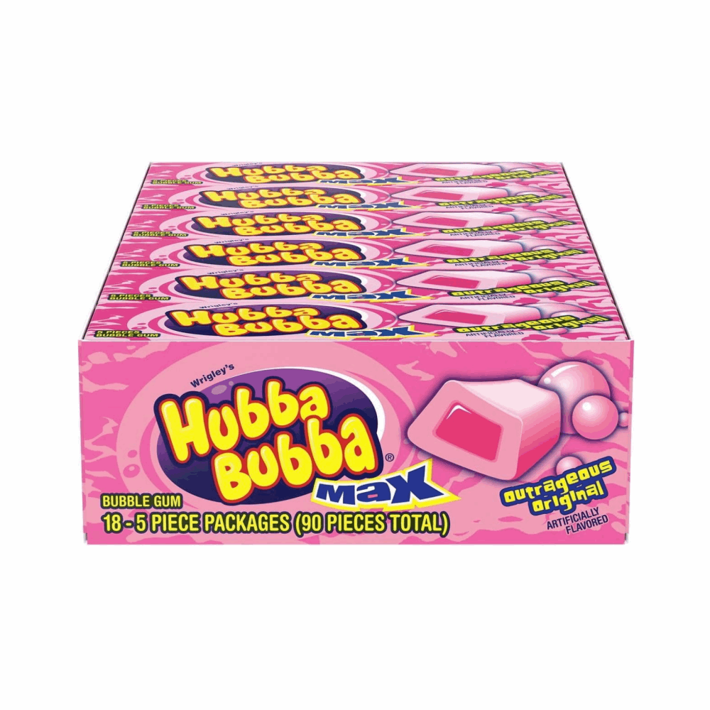 GUM HUBBA BUBBA MAX OUTRAGEOUS 18 CT