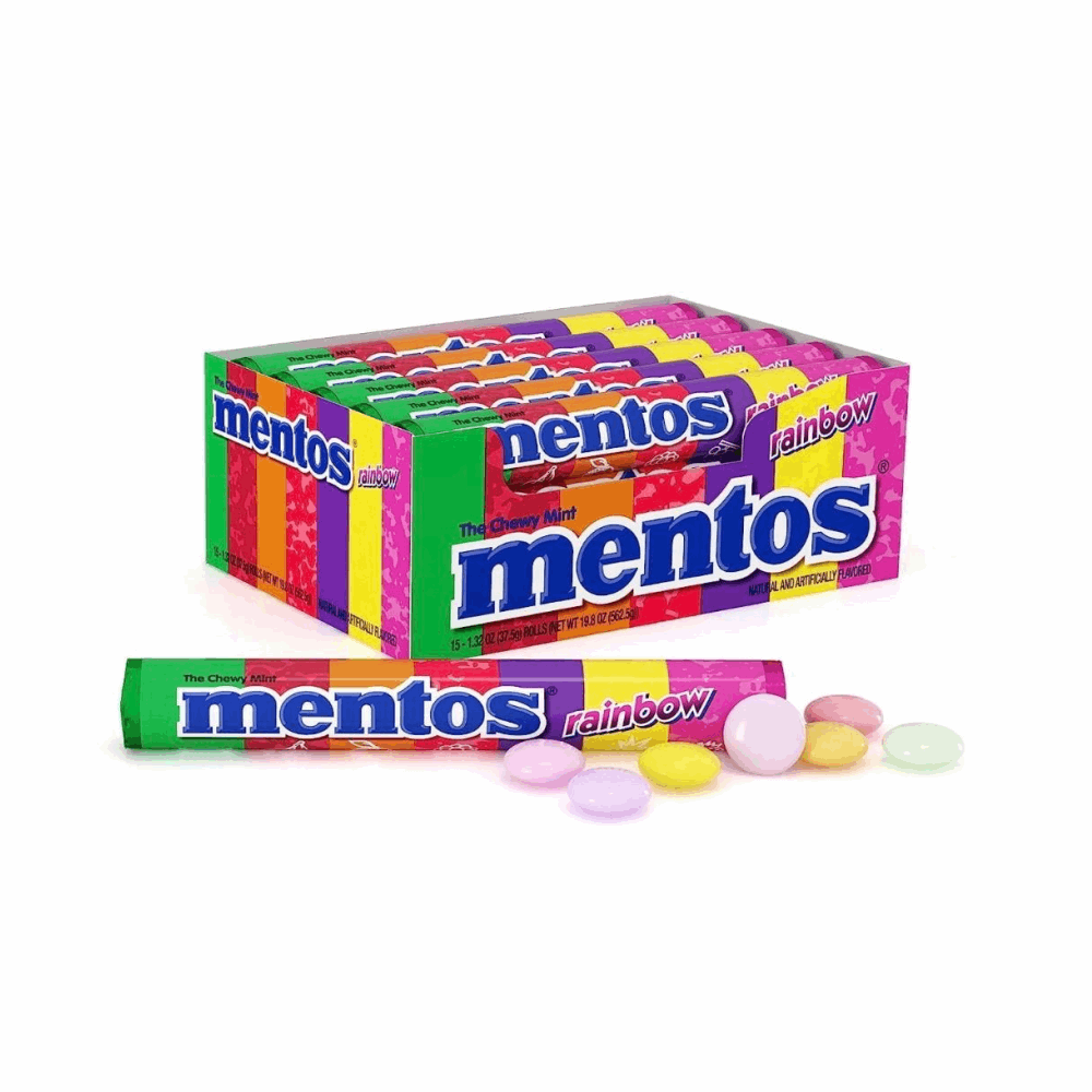 HARD CANDY MENTOS RAINBOW 15 CT