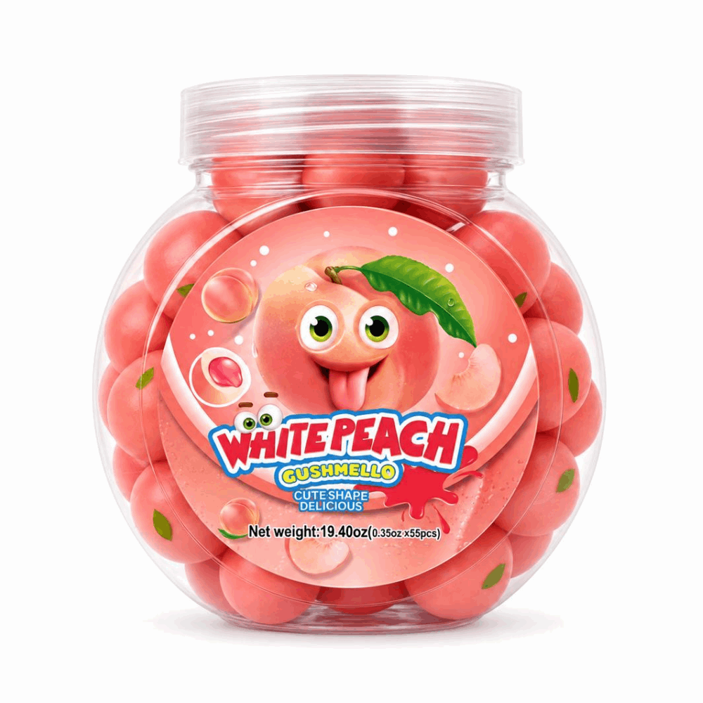 GUMMY GUMMY CANDY WHITE PEACH 55 CT