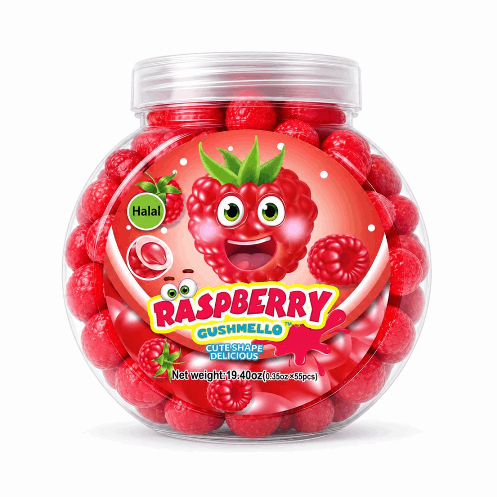 GUMMY GUMMY CANDY RASPBERRY 55 CT